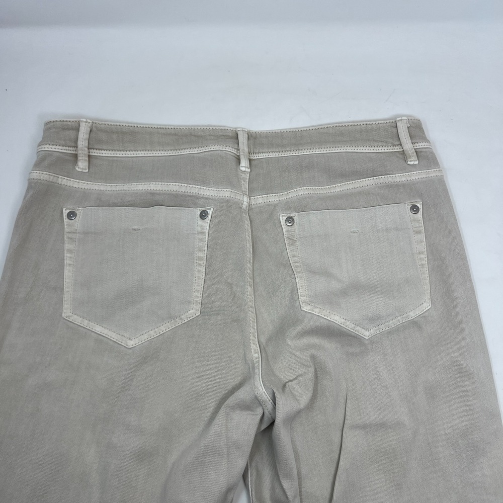 J. Jill Denim Authentic Fit Slim Ankle Jeans Womens Size 10 Beige Khaki Mid Rise - Picture 11 of 11